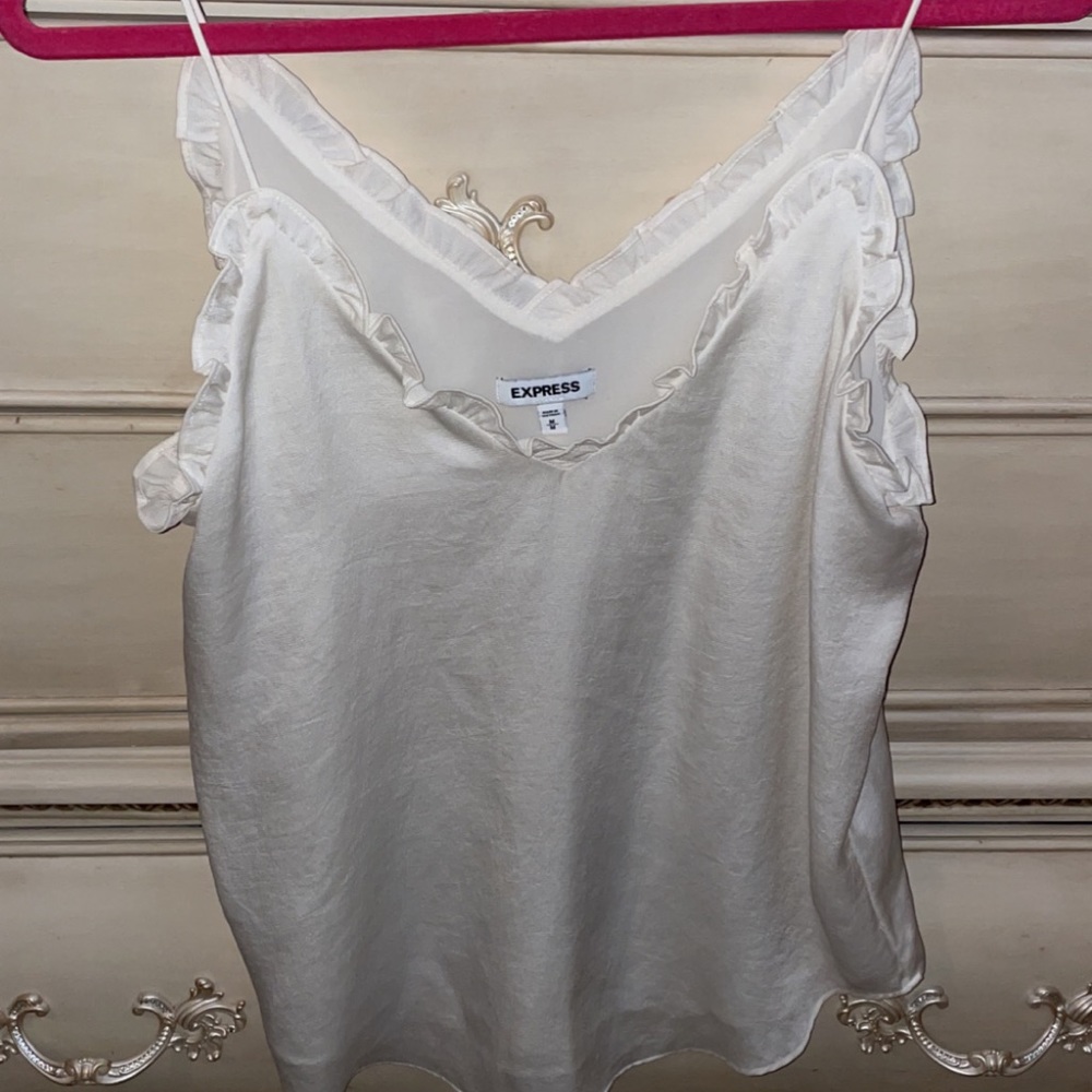 🤍 Express white/cream tank top 🤍